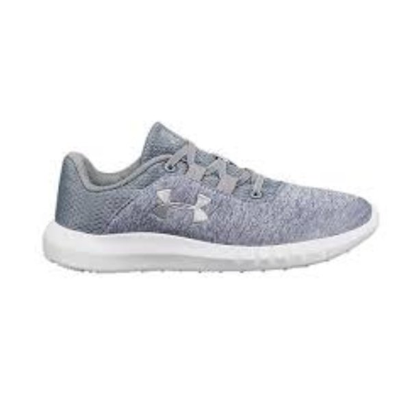 UNDER ARMOUR - Girls Moto Slip on grey runners - Picture 2 of 9